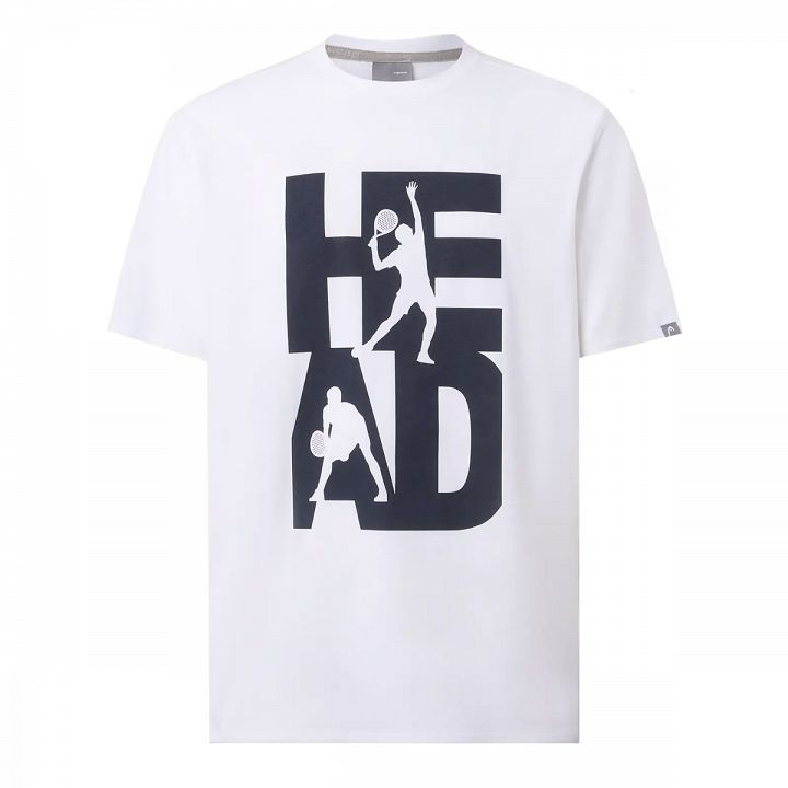 Head Vision T-Shirt White / Navy